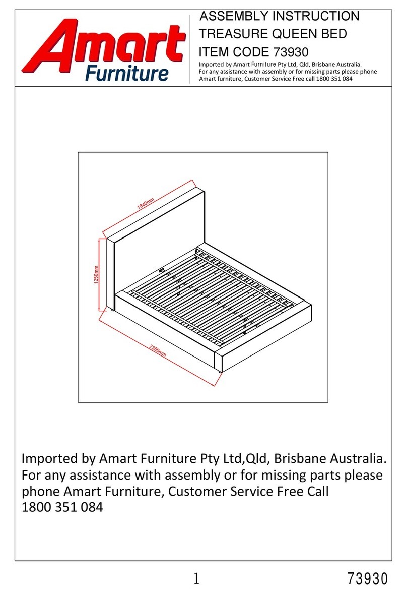 Amart Furniture TREASURE 73930 Assembly instruction