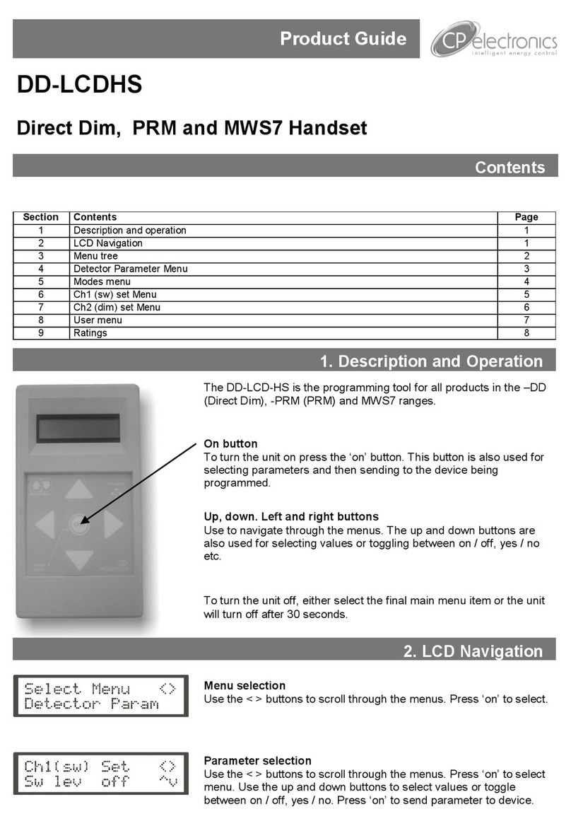 C.P. Electronics DD-LCDHS Product guide