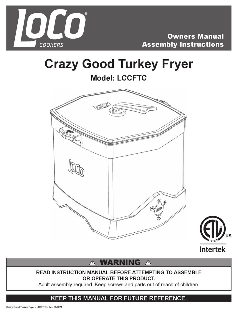 LOCO COOKERS LCCFTC owner's manual LOCO COOKERS LCCFTC owner's manual