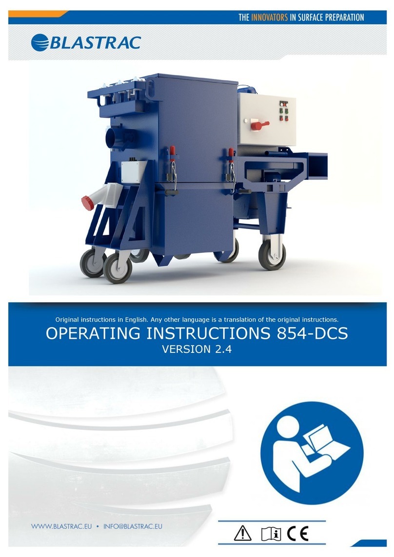 Blastrac 854 DCS operating instructions Blastrac 854 DCS operating instructions