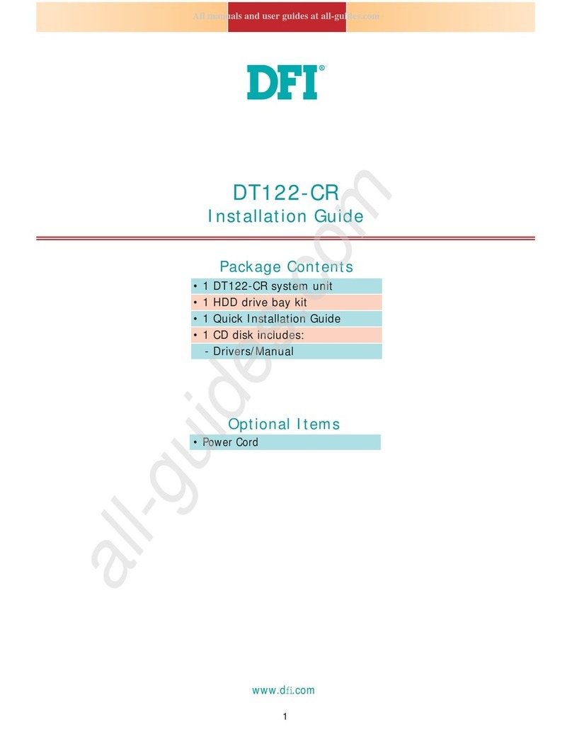 DFI DT122-CR installation guide