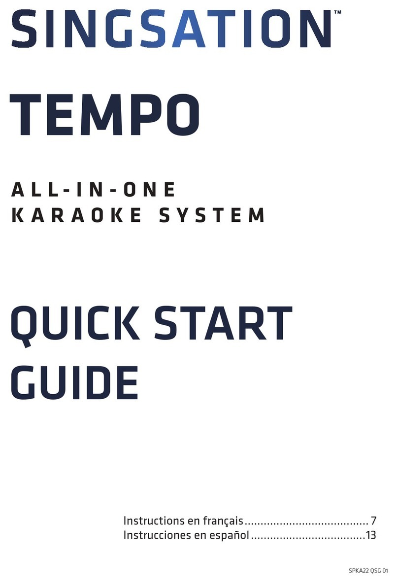 Singsation TEMPO User manual