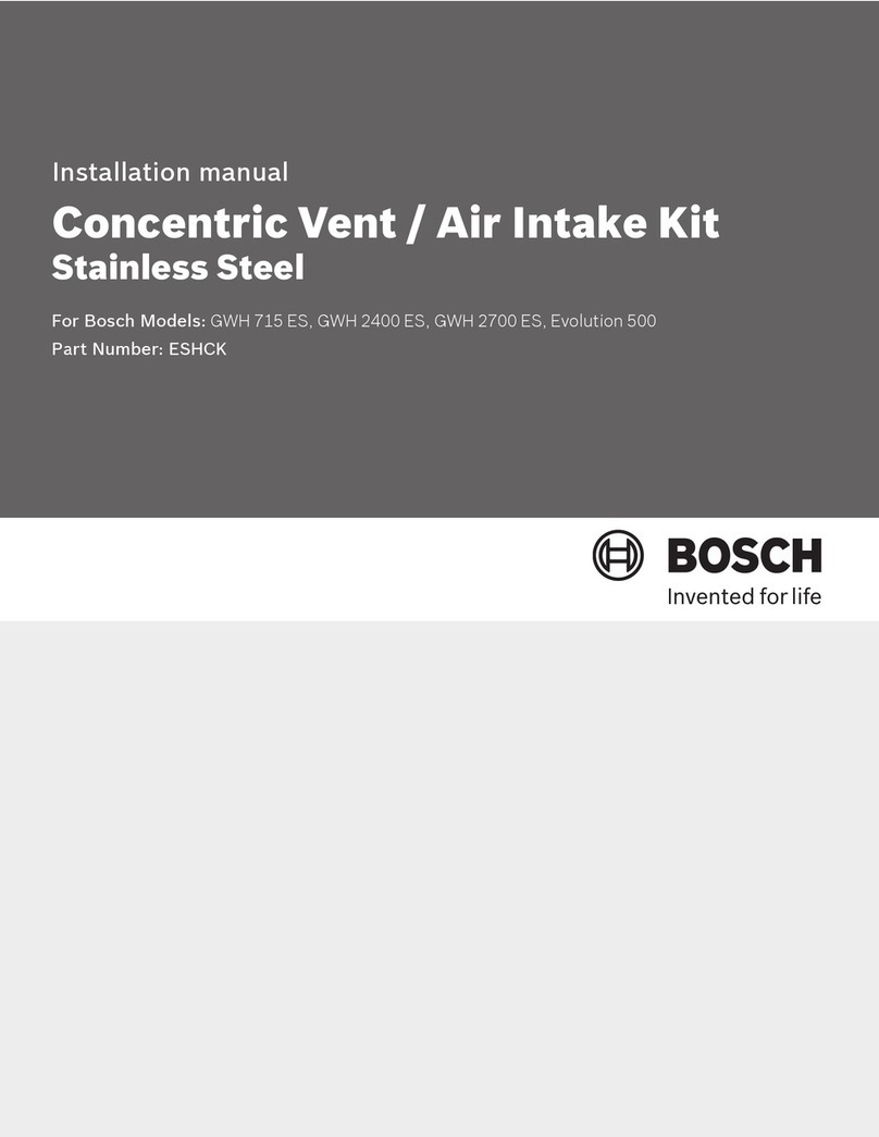 Bosch ESHCK installation manual