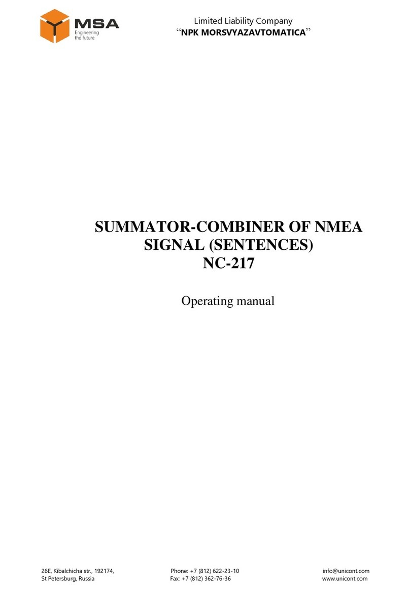 MSA NC-217 operating manual MSA NC-217 operating manual