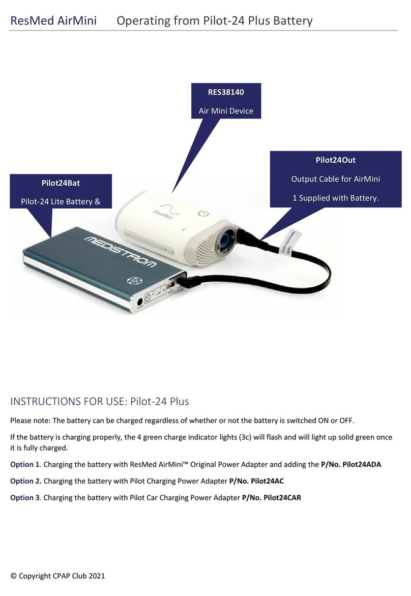 ResMed AirMini Pilot-24 Plus Operating