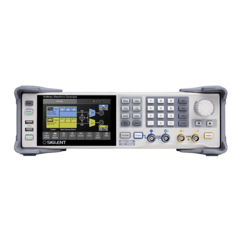 SIGLENT TECHNOLOGIES SDG7000A Series User manual