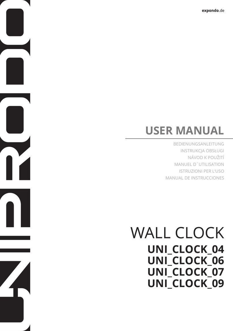 UNIPRODO UNI CLOCK 04 User manual