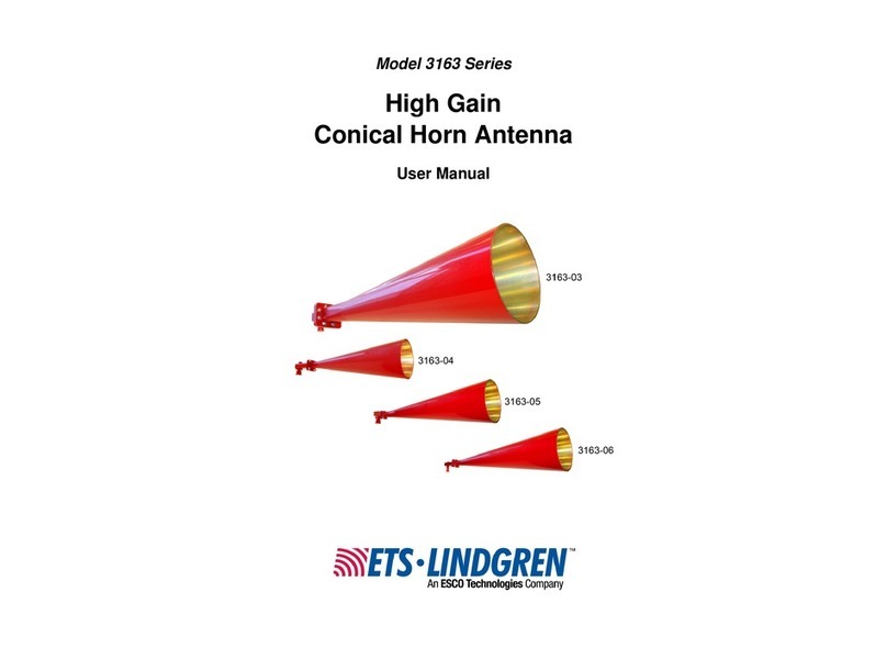 ESCO Technologies ETS-Lindgren 3163-03 user manual