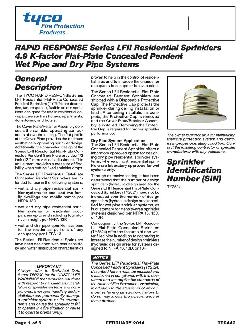 Tyco Fire Protection Products RAPID RESPONSE LFII Series quick start guide