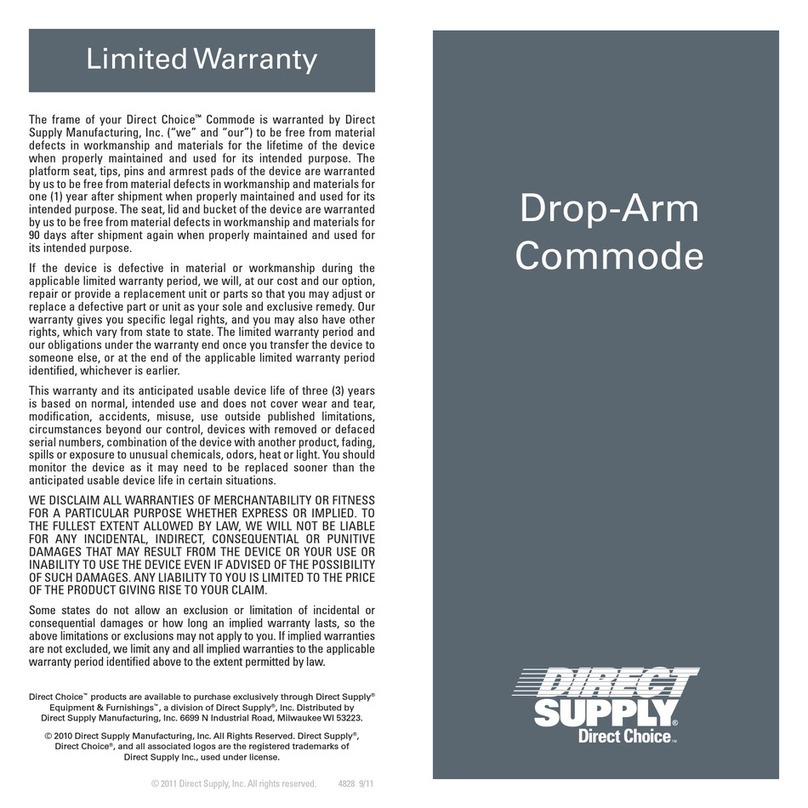 Direct Supply Commode Assembly instructions Direct Supply Commode Assembly instructions