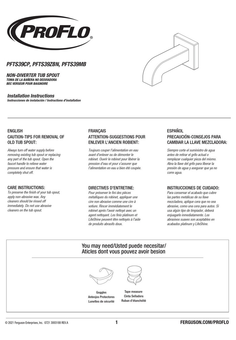 ProFlo PFTS39CP installation instructions