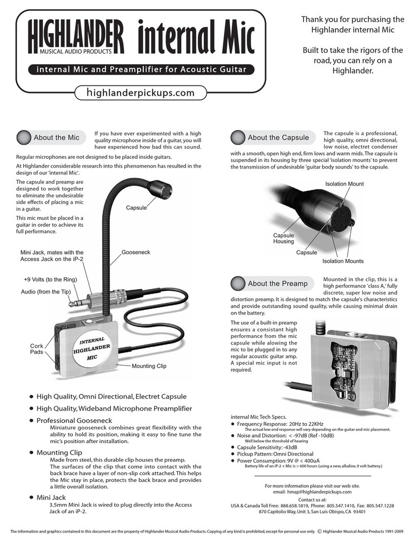 Highlander H-MIC quick start guide