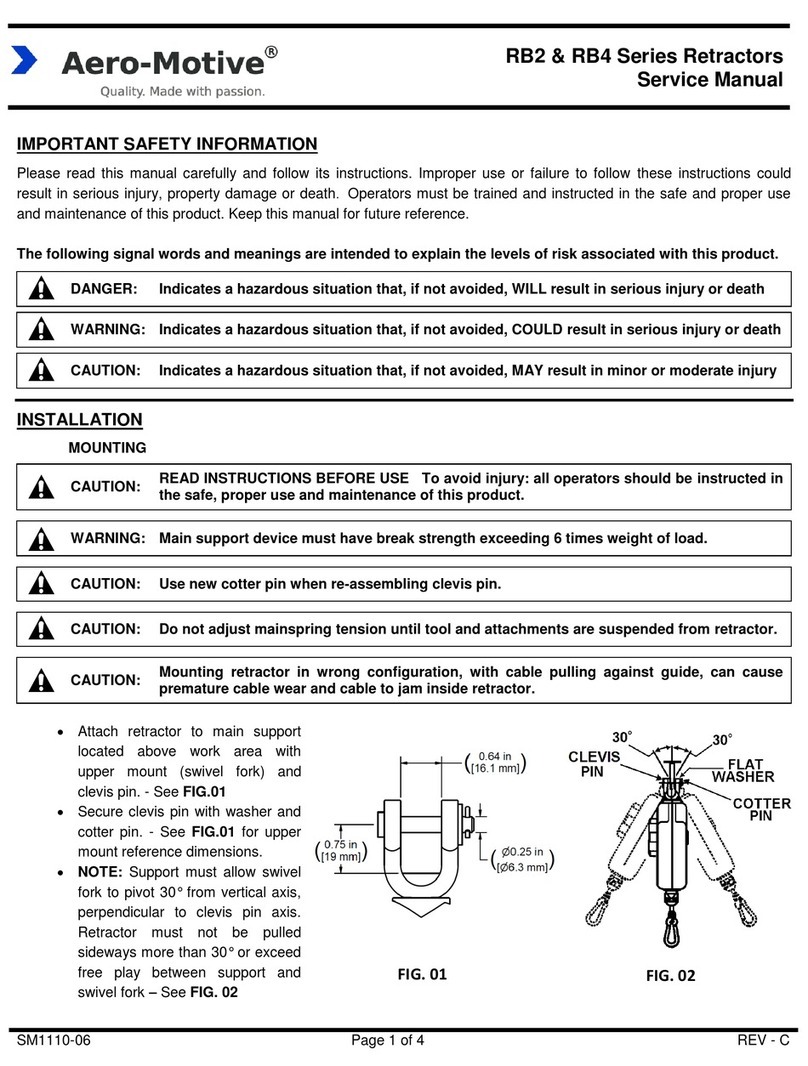 Aero-motive RB2 Series User manual