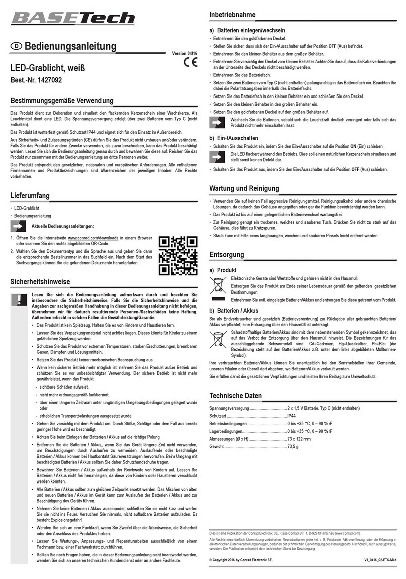 BASETech 1427092 operating instructions