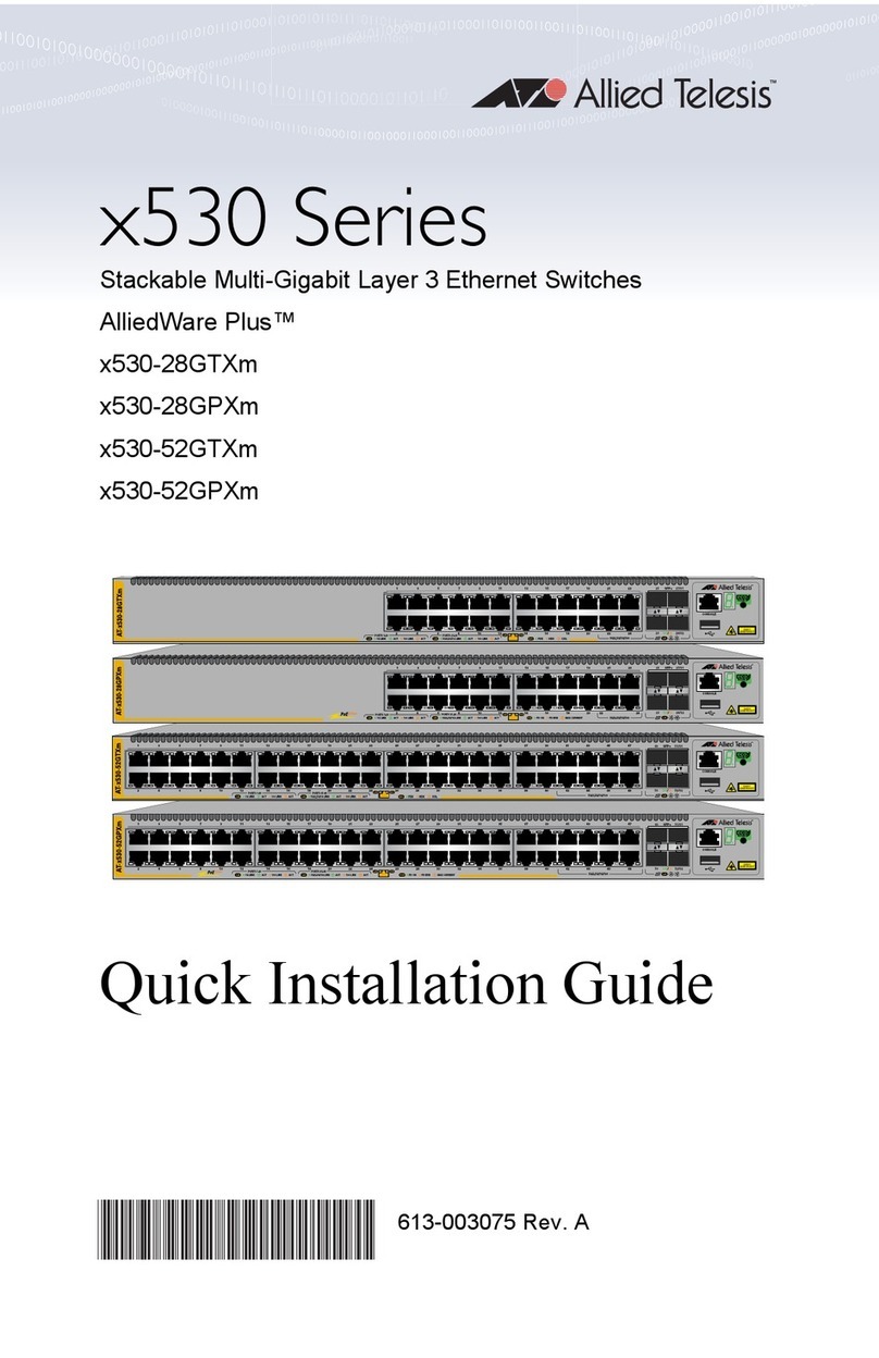 Allied Telesis x530 Series Quick installation guide