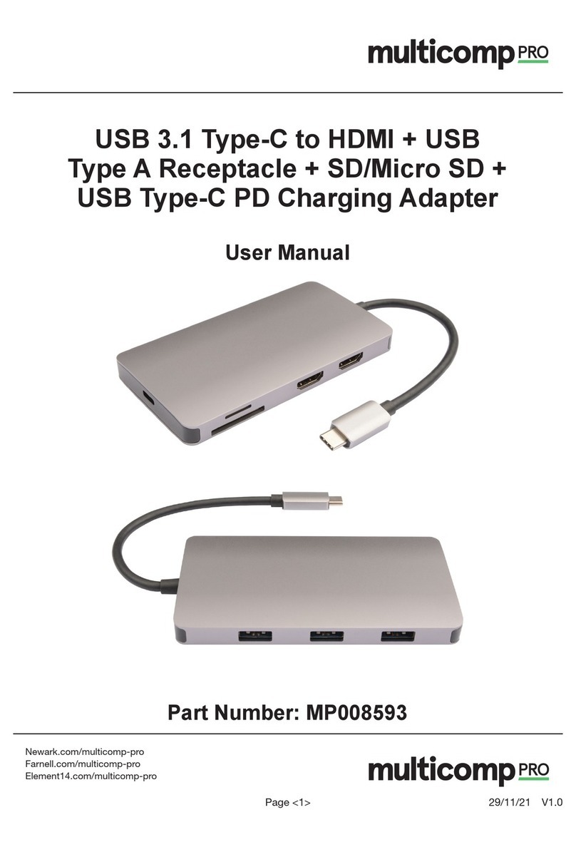 multicomp pro MP008593 user manual