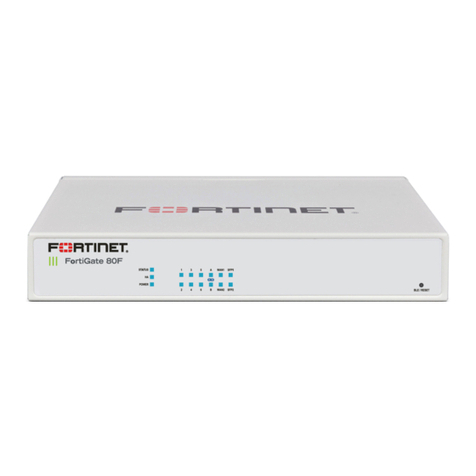 Fortinet FortiGate 80F Series User manual
