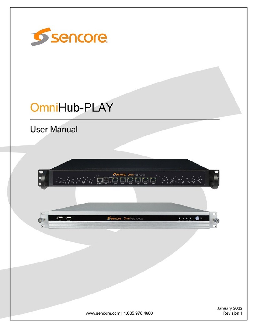 Sencore OmniHub-PLAY user manual