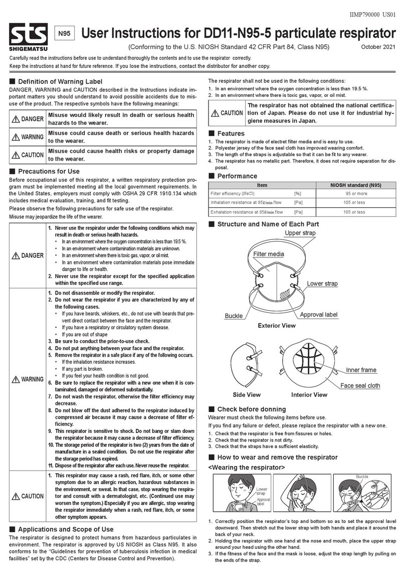STS DD11-N95-5 Installation instructions