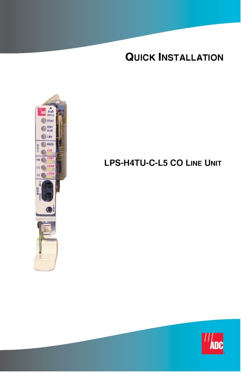 ADC LPS-H4TU-C-L5 Quick installation