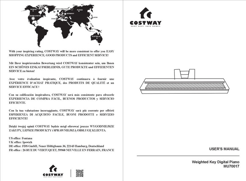 Costway MU70017 User manual