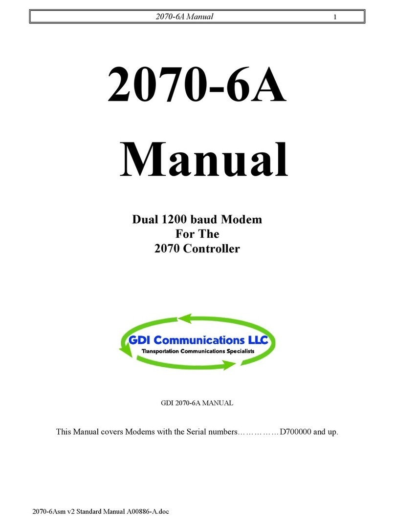 GDI COMMUNICATIONS 2070-6A manual