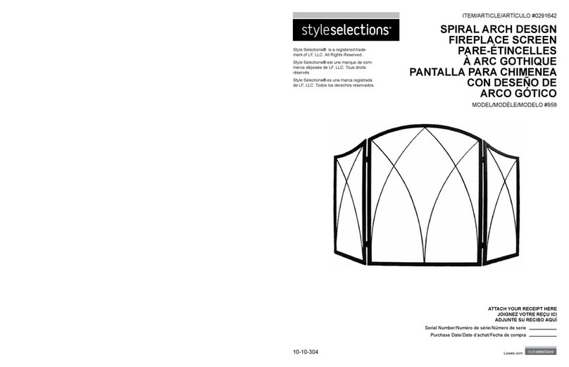 Style selections 959 User manual