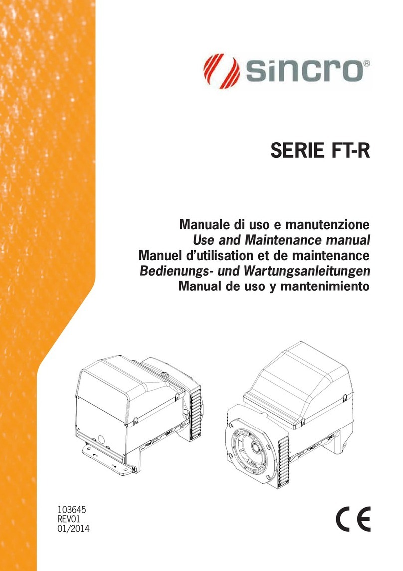 Sincro FT-R Series Use and maintenance manual