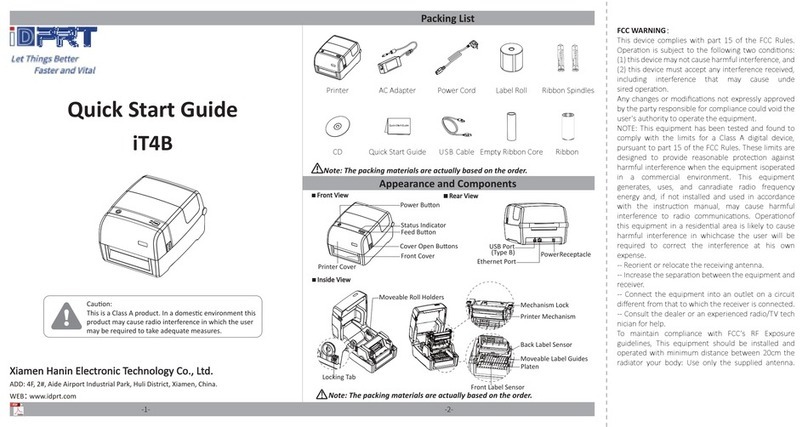 iDPRT iT4B User manual