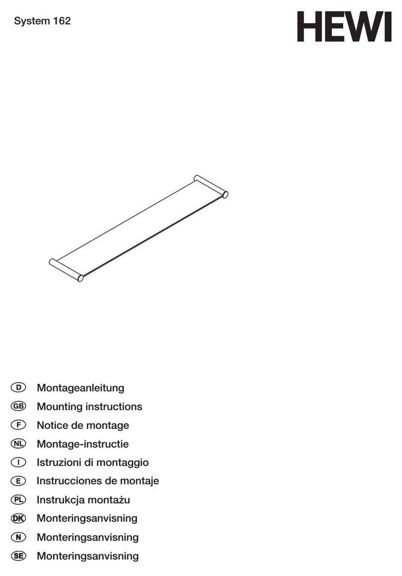 Hewi 162.03.1005 Series Mounting instructions Hewi 162.03.1005 Series Mounting instructions
