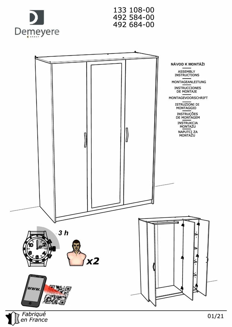 Demeyere 133 108-00 Assembly instructions Demeyere 133 108-00 Assembly instructions