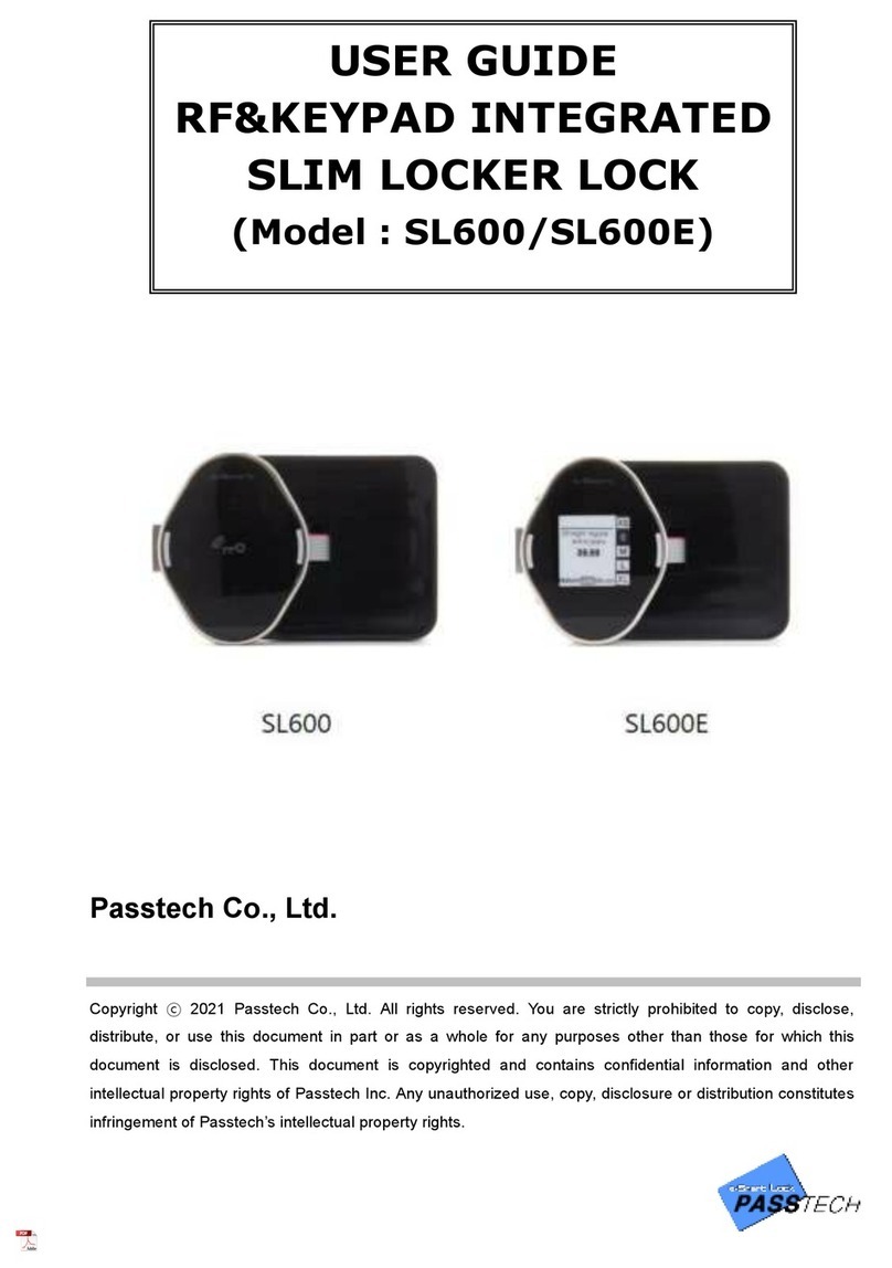 Passtech SL600 user guide