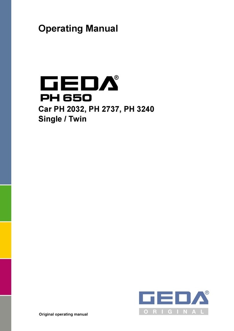 GEDA PH 650 Installation instructions