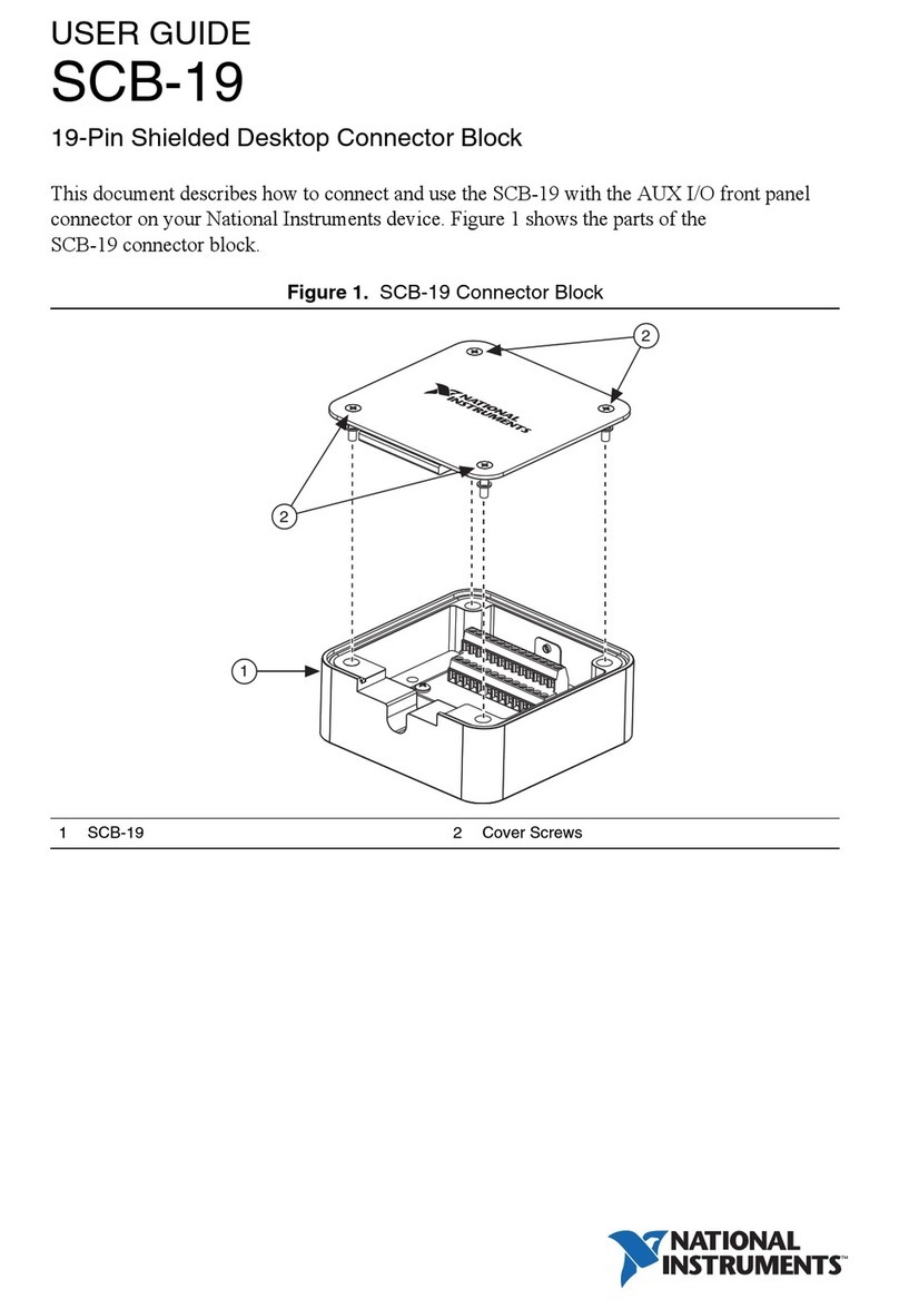 National Instruments SCB-19 User manual National Instruments SCB-19 User manual