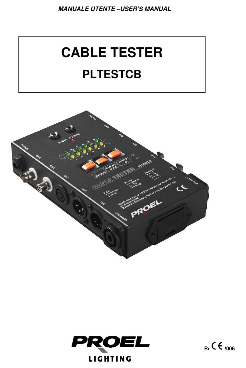 PROEL PLTESTCB user manual