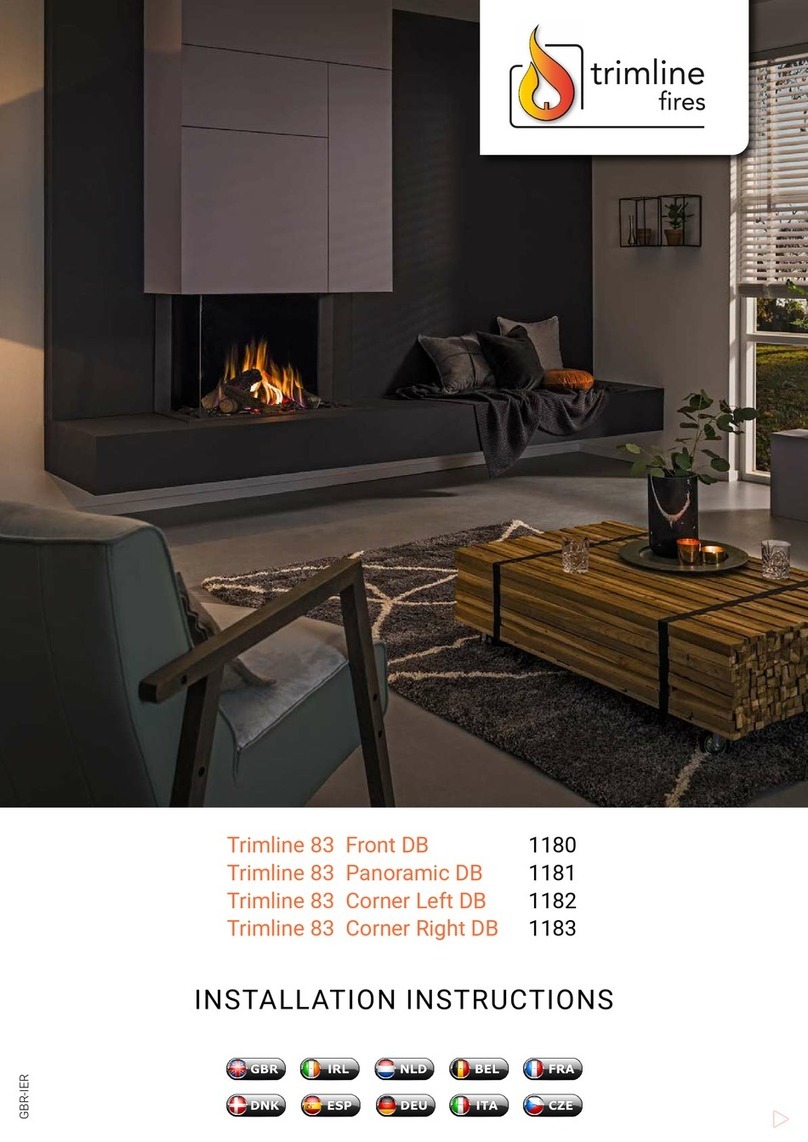 Trimline Fires Trimline 83 Front DB User manual
