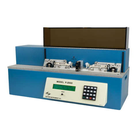 Sutter Instrument P2000/G User manual