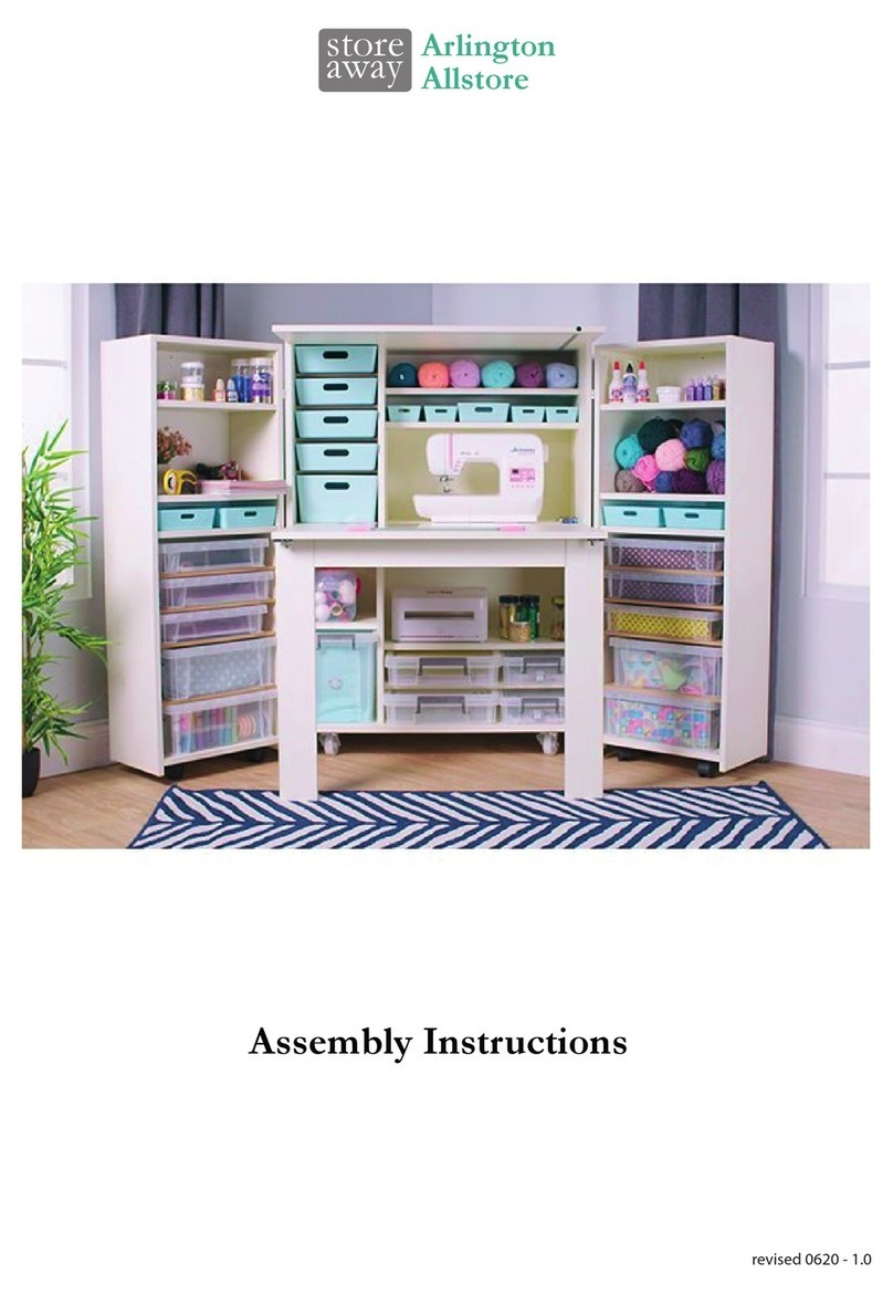Storage 4 Crafts storaway Allstore Arlington Assembly instructions