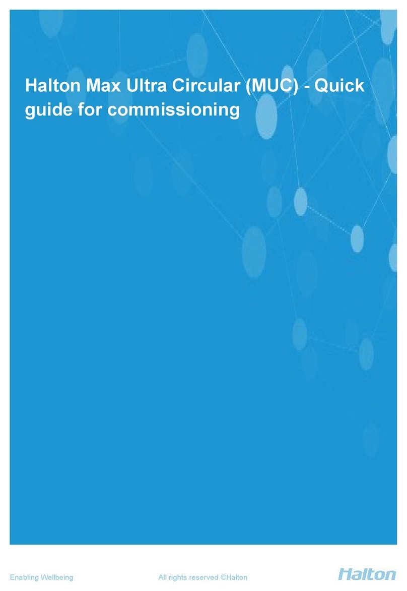 Halton Max Ultra Circular Quick Guide for Commissioning Halton Max Ultra Circular Quick Guide for Commissioning