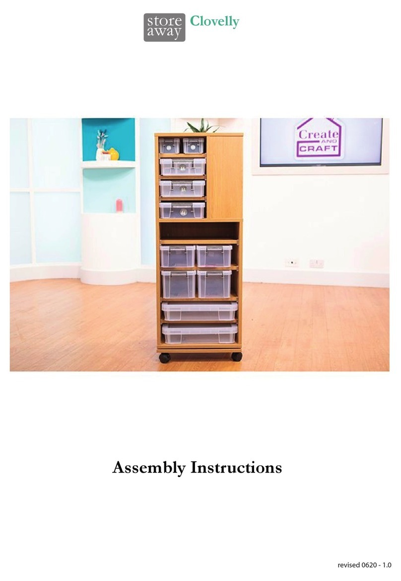 Storage 4 Crafts storeaway Clovelly Assembly instructions