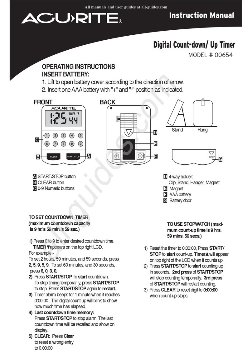 ACU-RITE 00654 instruction manual
