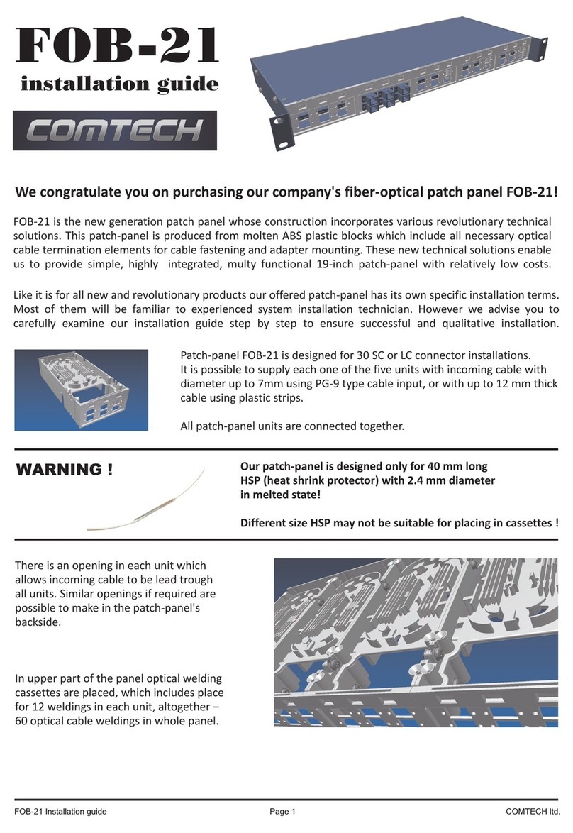 Comtech EF Data FOB-21 installation guide