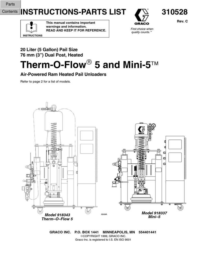 Graco Therm-O-Flow 5 Instructions-parts list