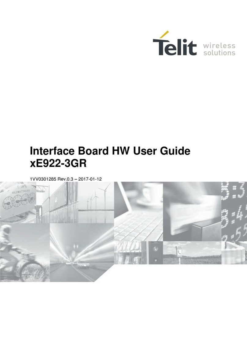 Telit Wireless Solutions E922-3GR Series User manual
