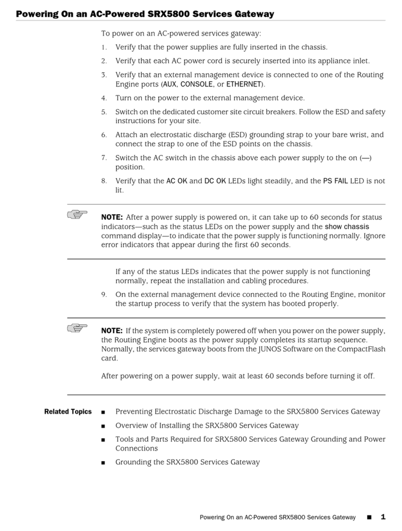 Juniper SRX 5800 User manual