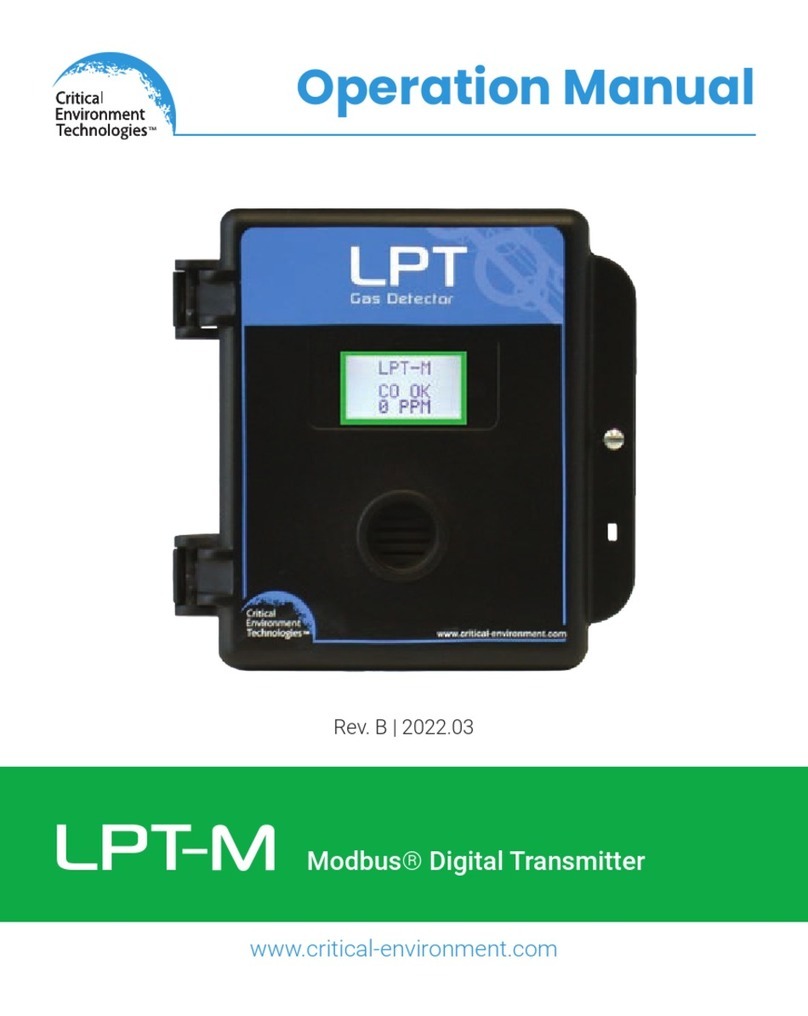 Critical Environment Technologies LPT-M Series Operation manual