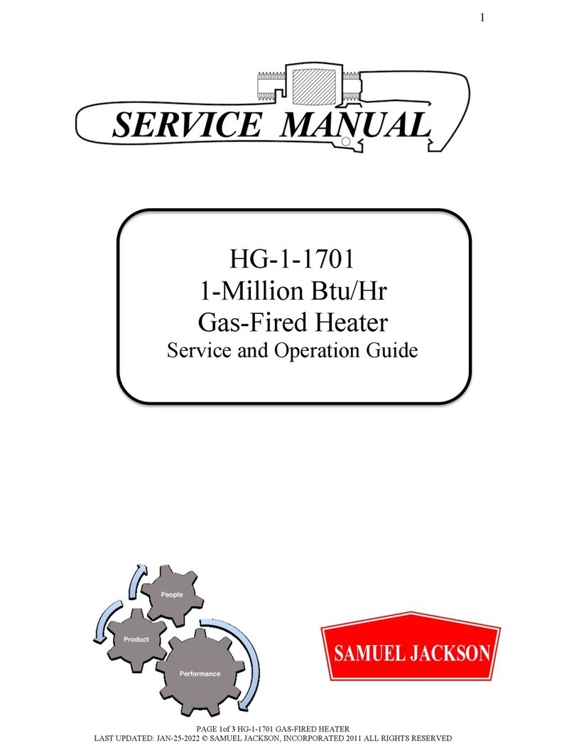 SAMUEL JACKSON HG-1-1701 Service and operation guide