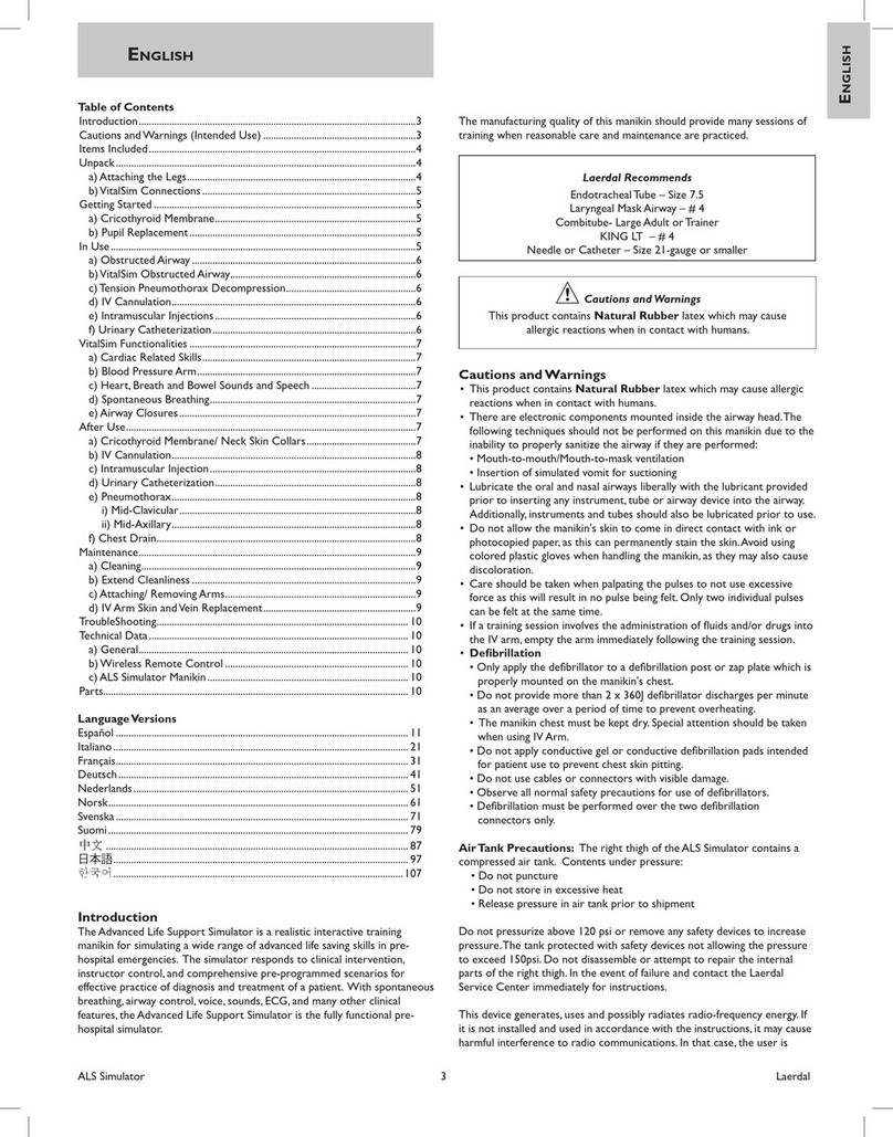 laerdal ALS Simulator User manual