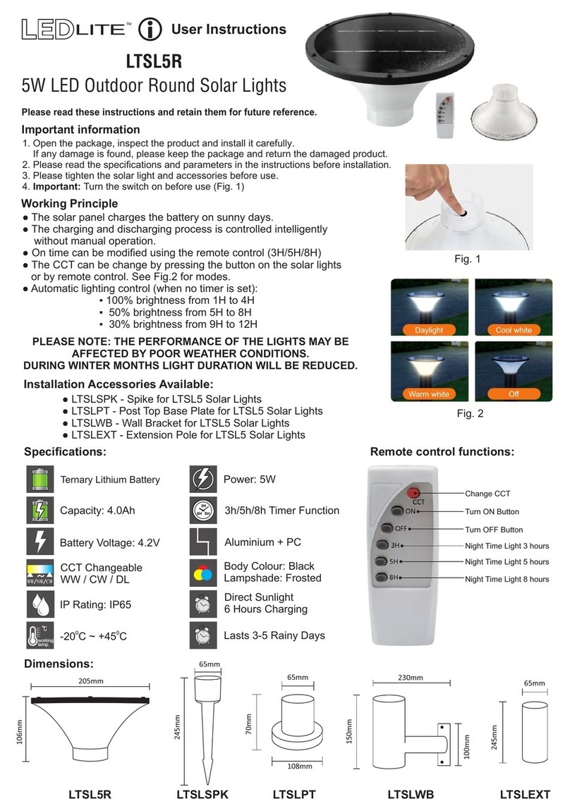 LEDLITE LTSL5R User instructions
