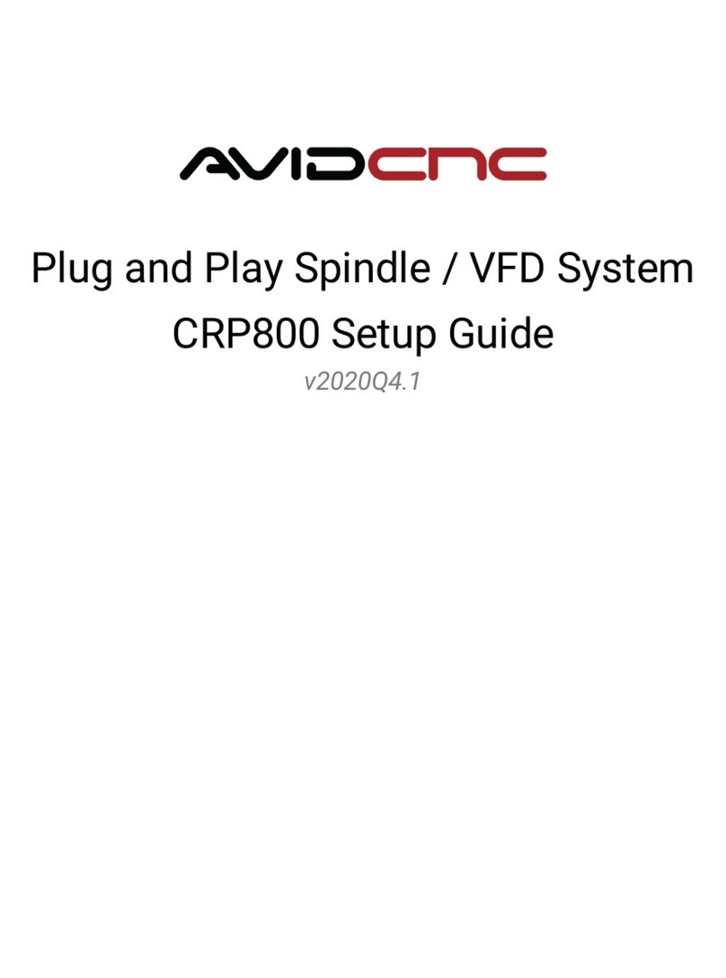 Avid CNC CRP800 Setup guide